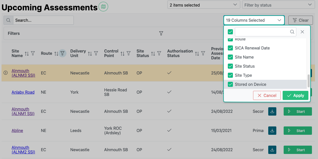 Add columns