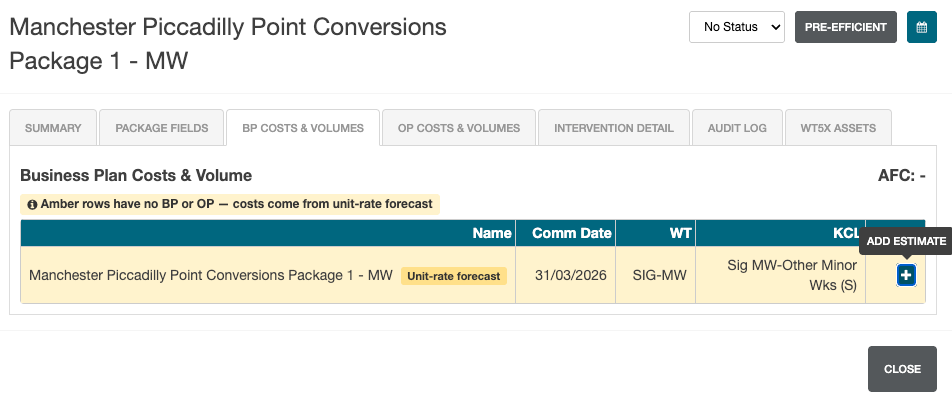 Adding estimates