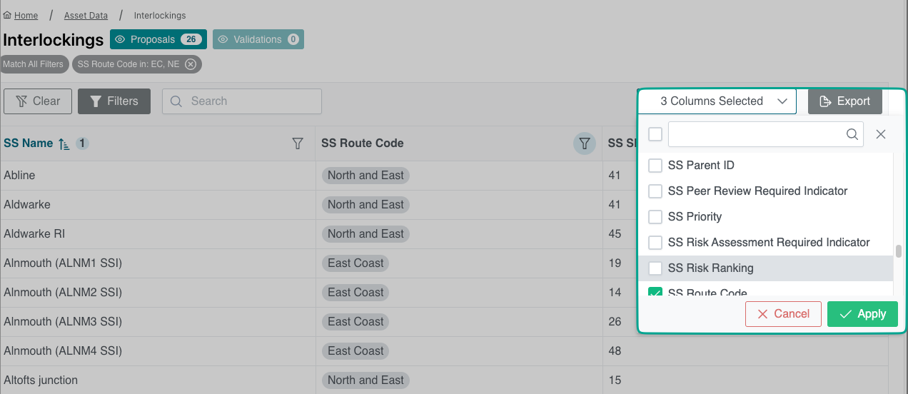 Add columns