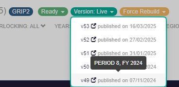 Change version