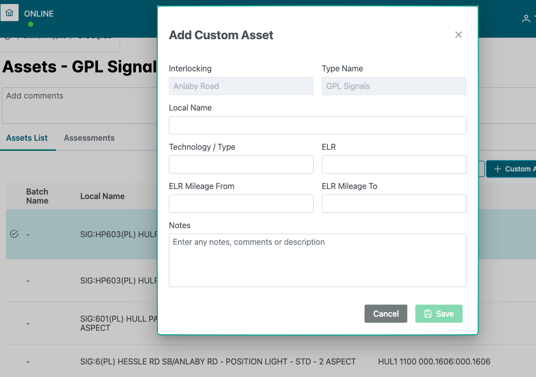 Create custom asset