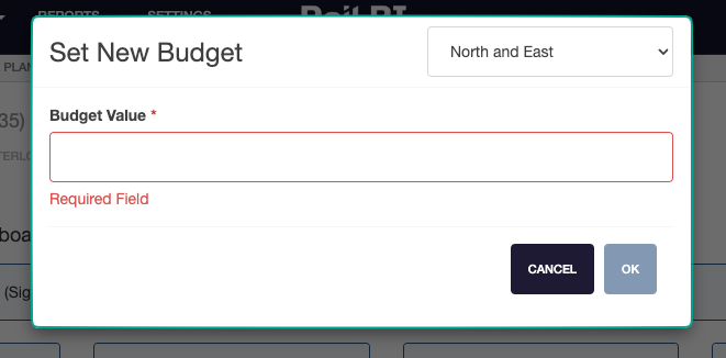Edit budget