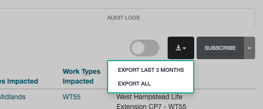 Export Audit Logs