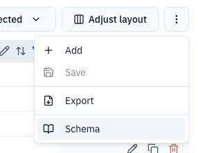 Asset Schemas access