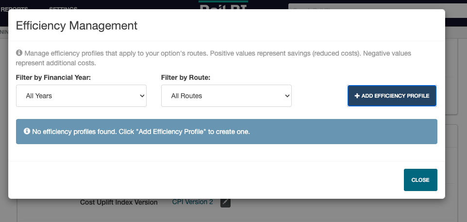 Efficiency Management