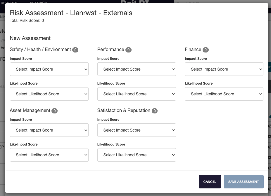 Modal - Risk Assessment