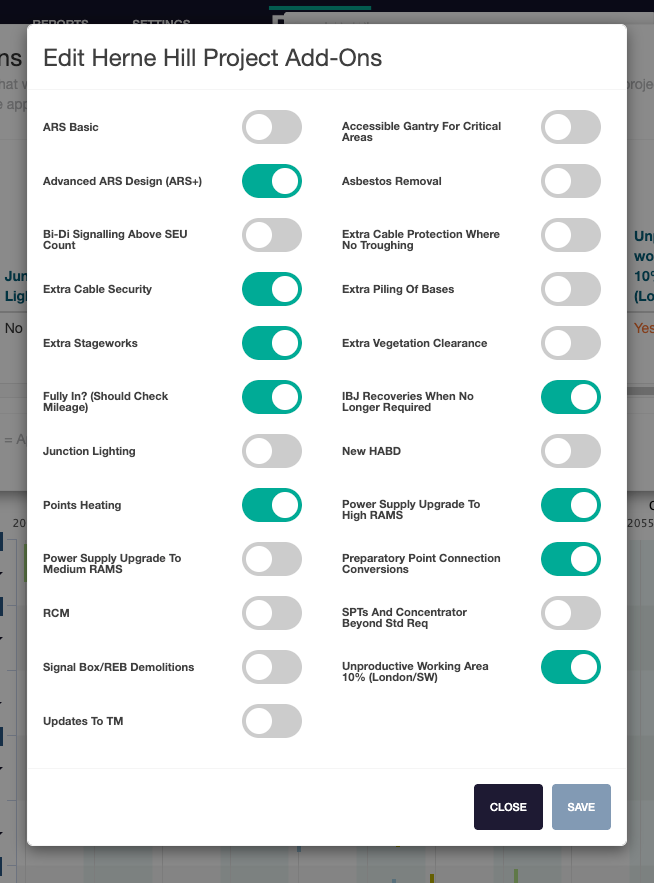 edit project toggle