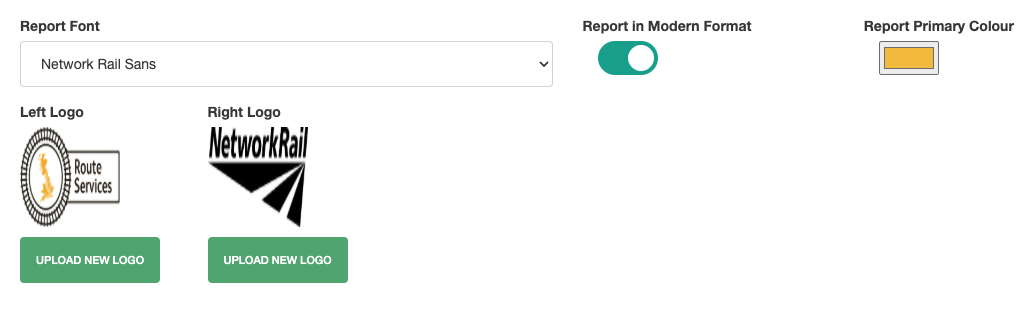 Reports landing page