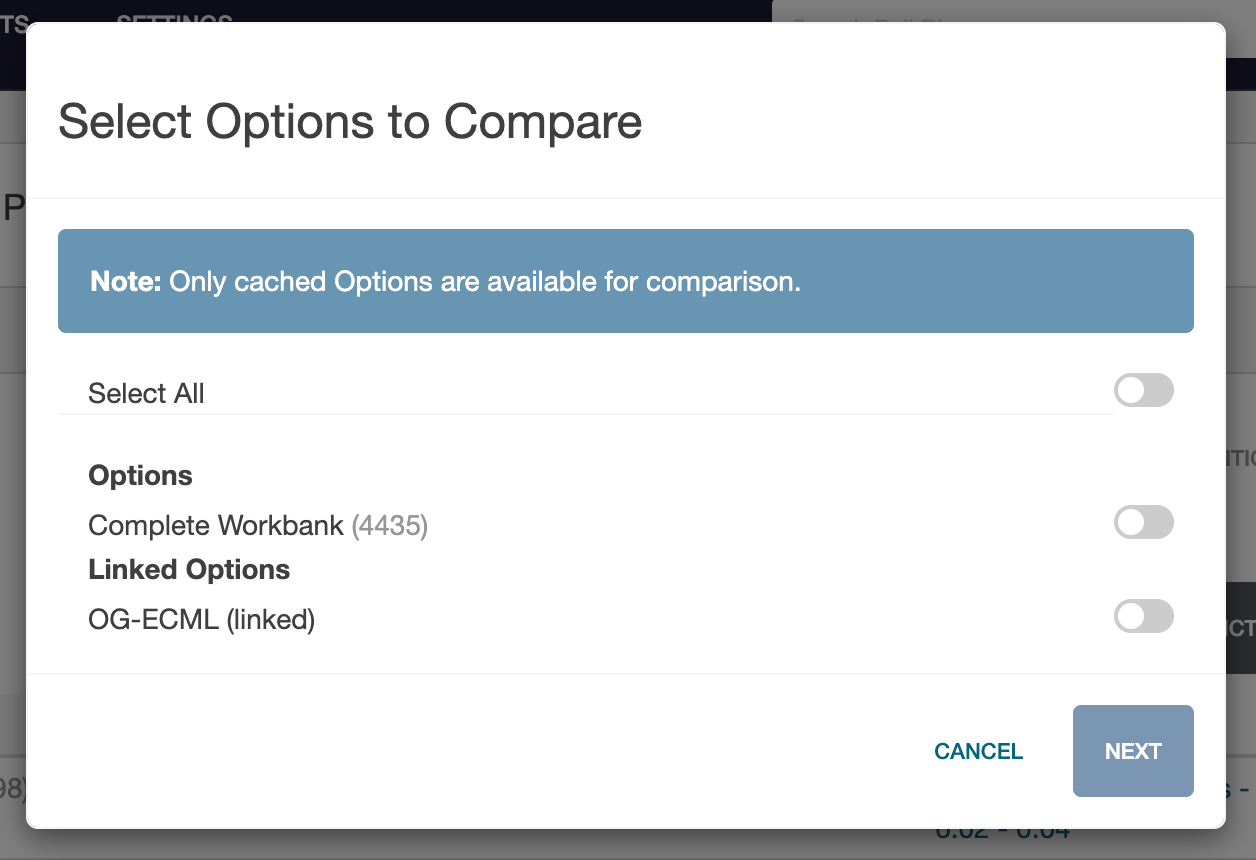 Compare Options
